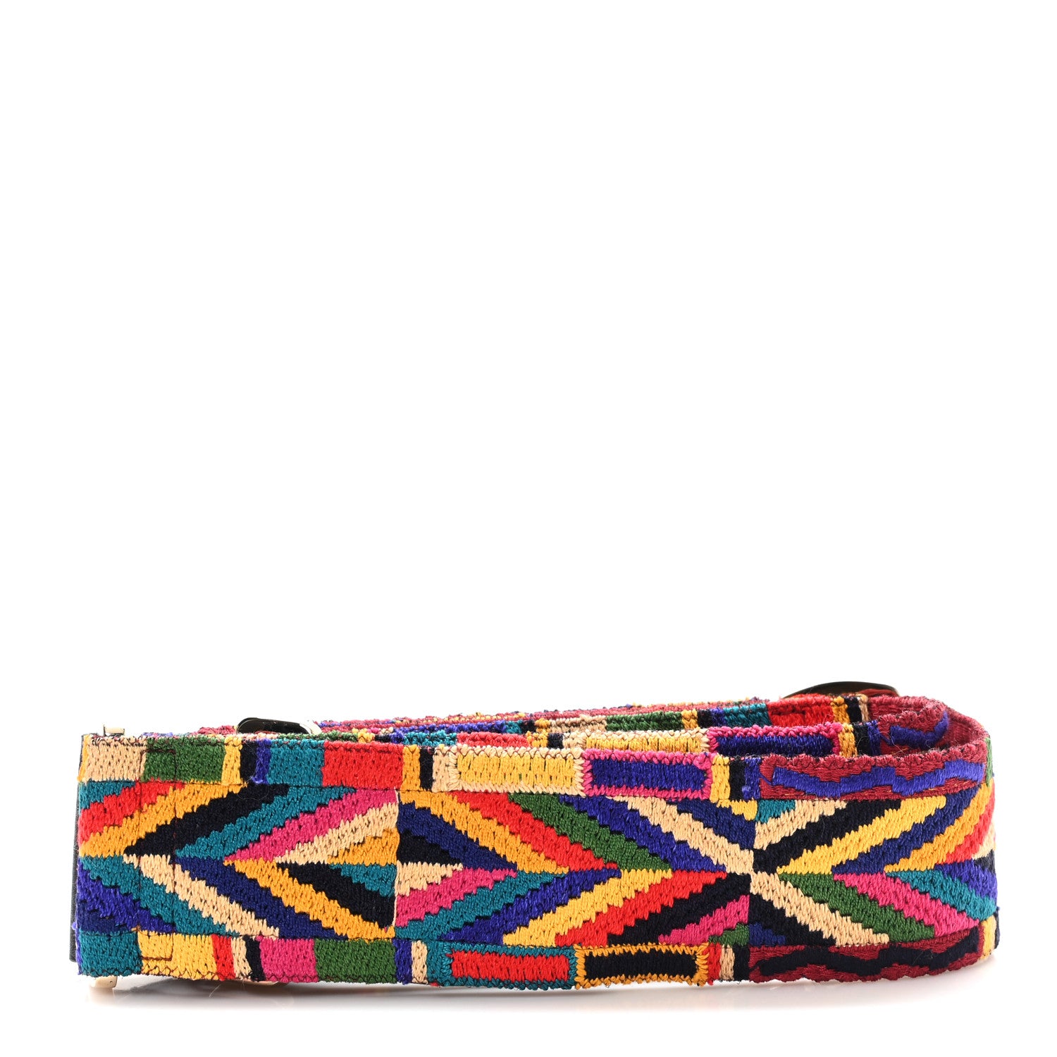 Valentino Garavani Canvas Native Couture 1975 Embroidered Rockstud Guitar Strap Multicolor 2 of 4