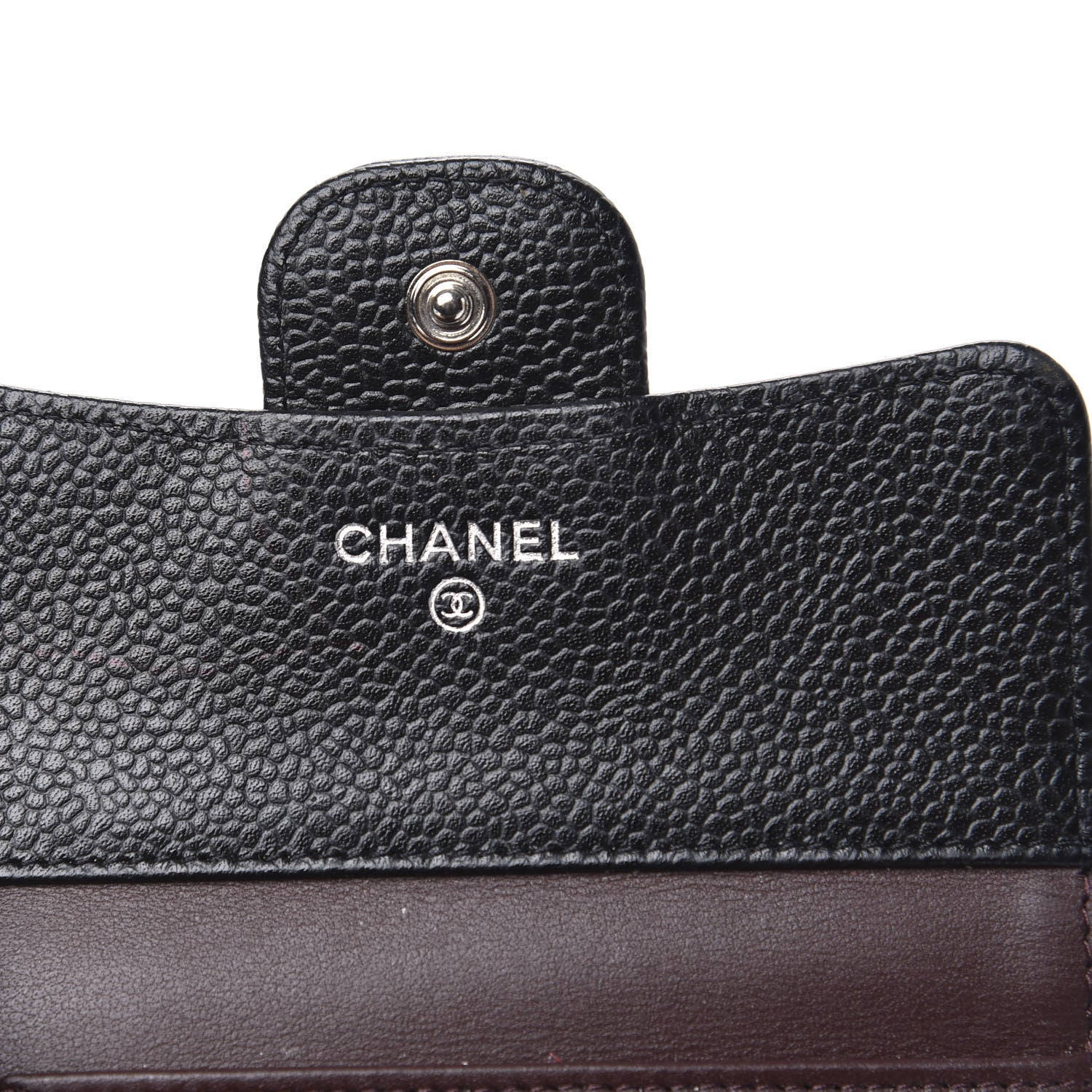Chanel Caviar Quilted Compact Flap Wallet Black 6 of 9