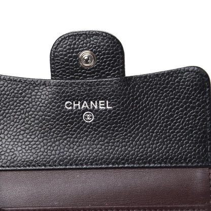 Chanel Caviar Quilted Compact Flap Wallet Black 6 of 9