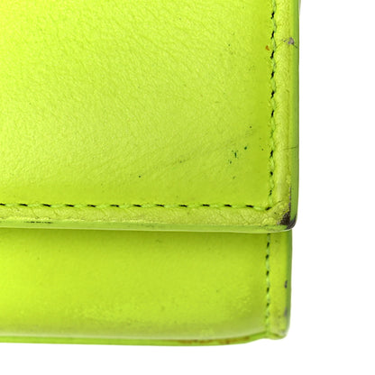 Saint Laurent Smooth Calfskin Small Monogram Kate Satchel Neon Yellow 11 of 16