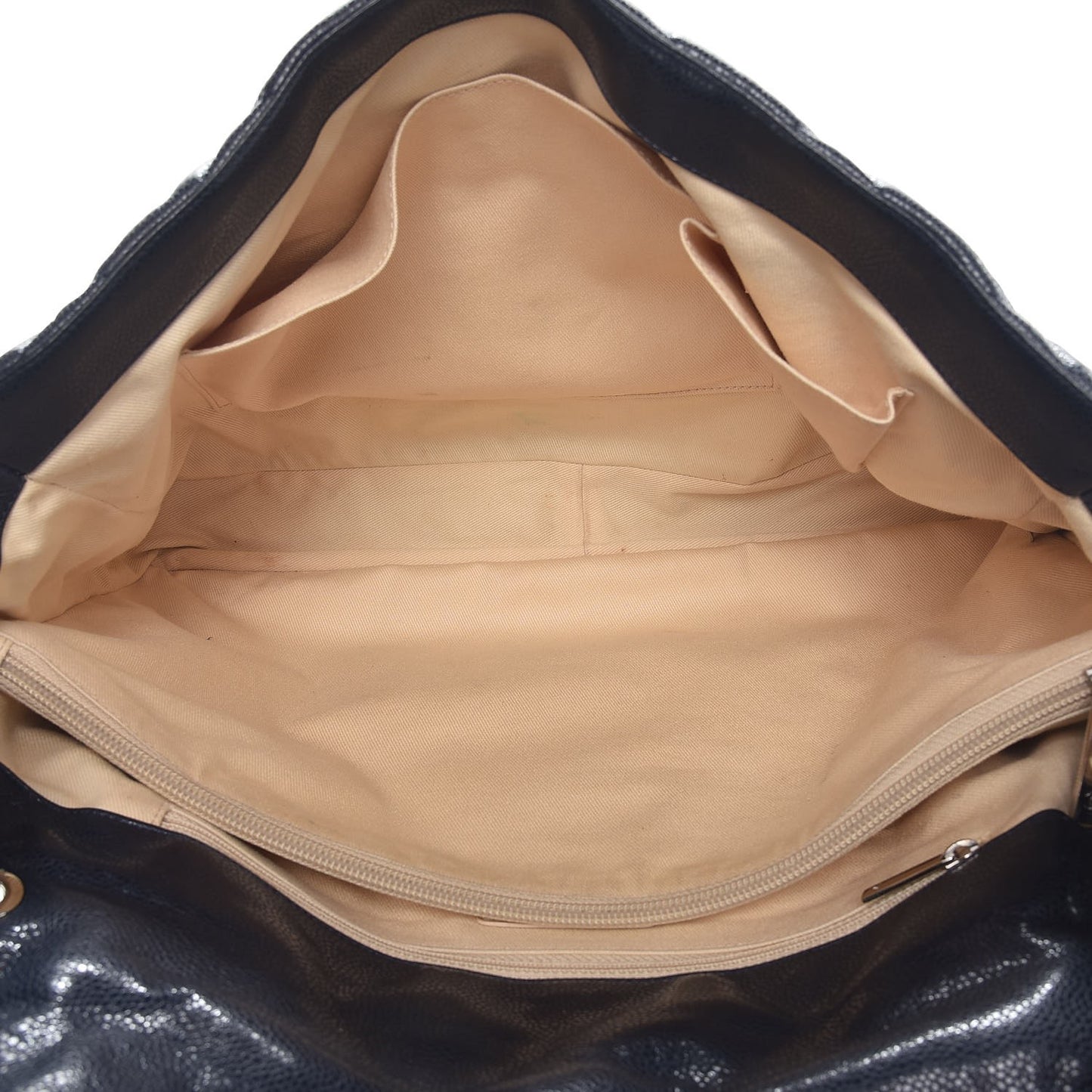 Glazed Caviar Quilted Stretch Spirit Messenger Bag Blue