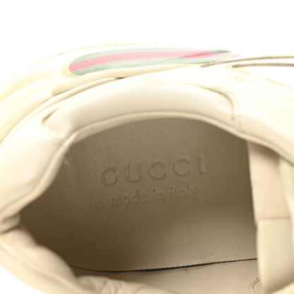 Gucci Calfskin Logo Mens Rhyton Sneakers 9.5 Ivory 8 of 9