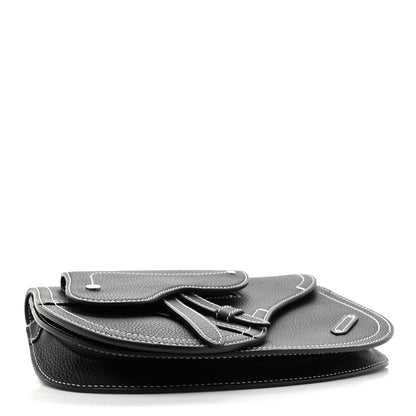Christian Dior X KAWS Grained Calfskin Saddle Pouch Black 4 of 8