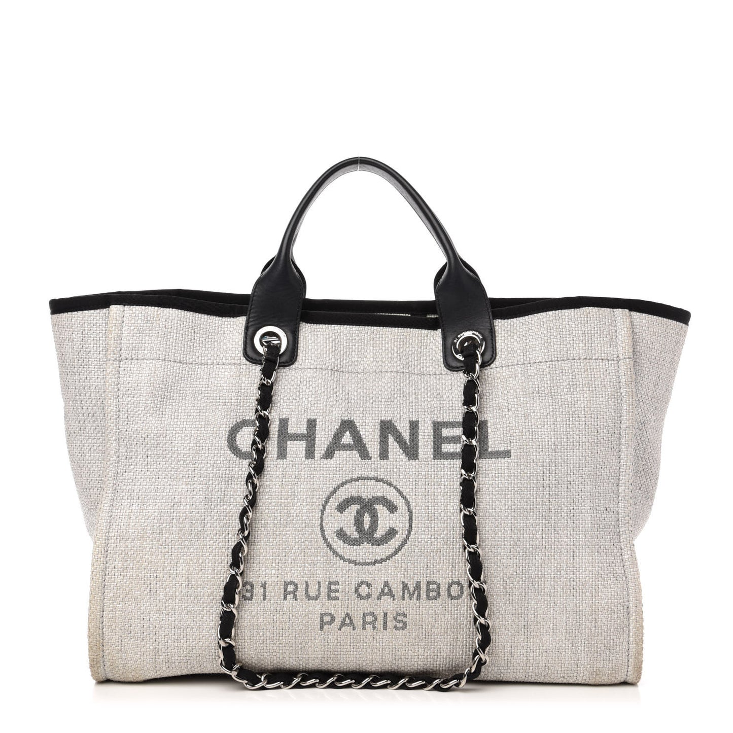 Canvas Medium Deauville Tote Grey