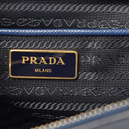 Prada Saffiano Medium Galleria Double Zip Tote Bluette 7 of 18