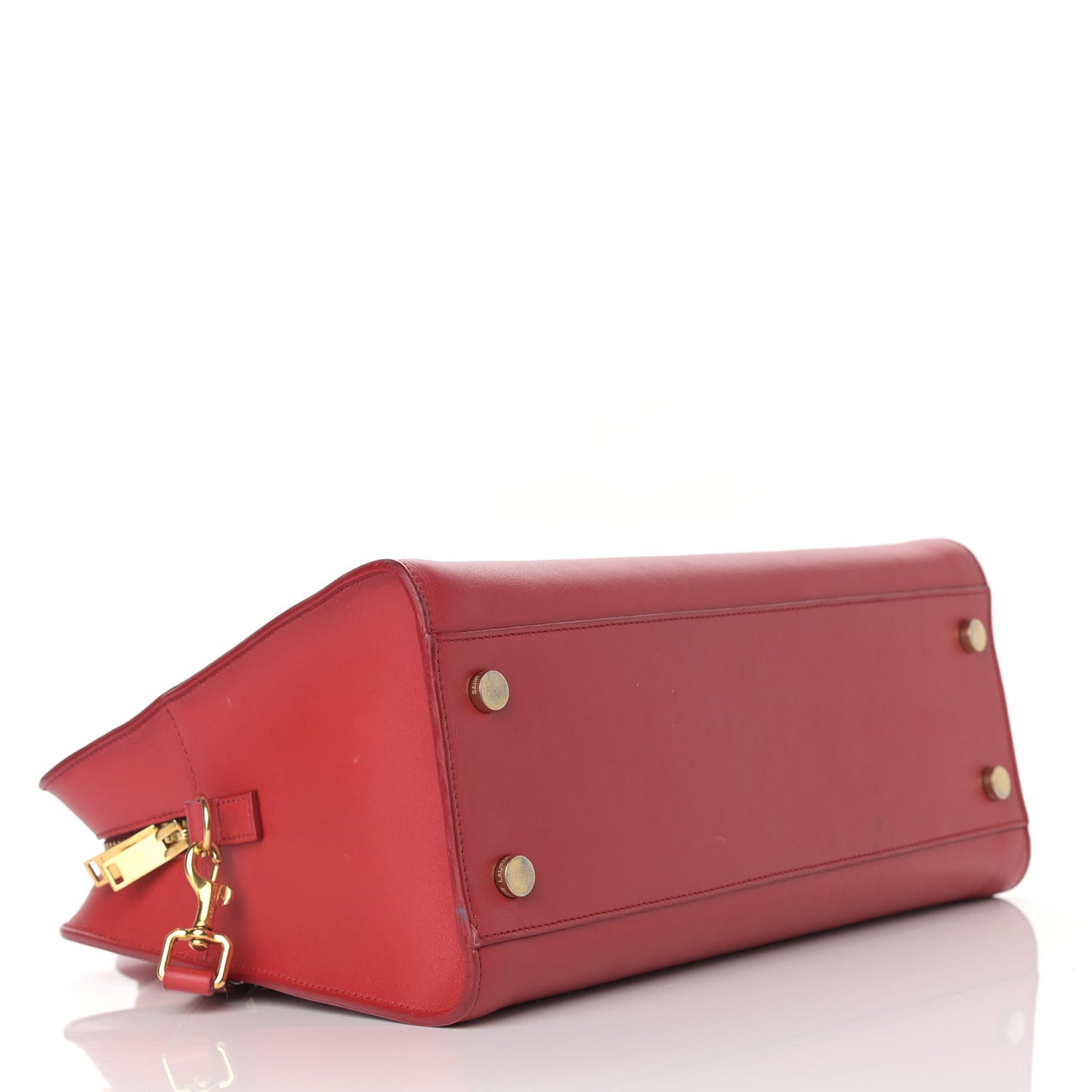 Calfskin Small Monogram Cabas Lipstick Red