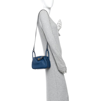Hermes Swift Mini Lindy 20 Deep Bleu 2 of 11