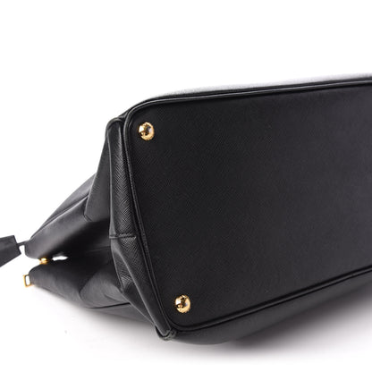 Prada Saffiano Lux Extra Large Galleria Double Zip Tote Black 6 of 9