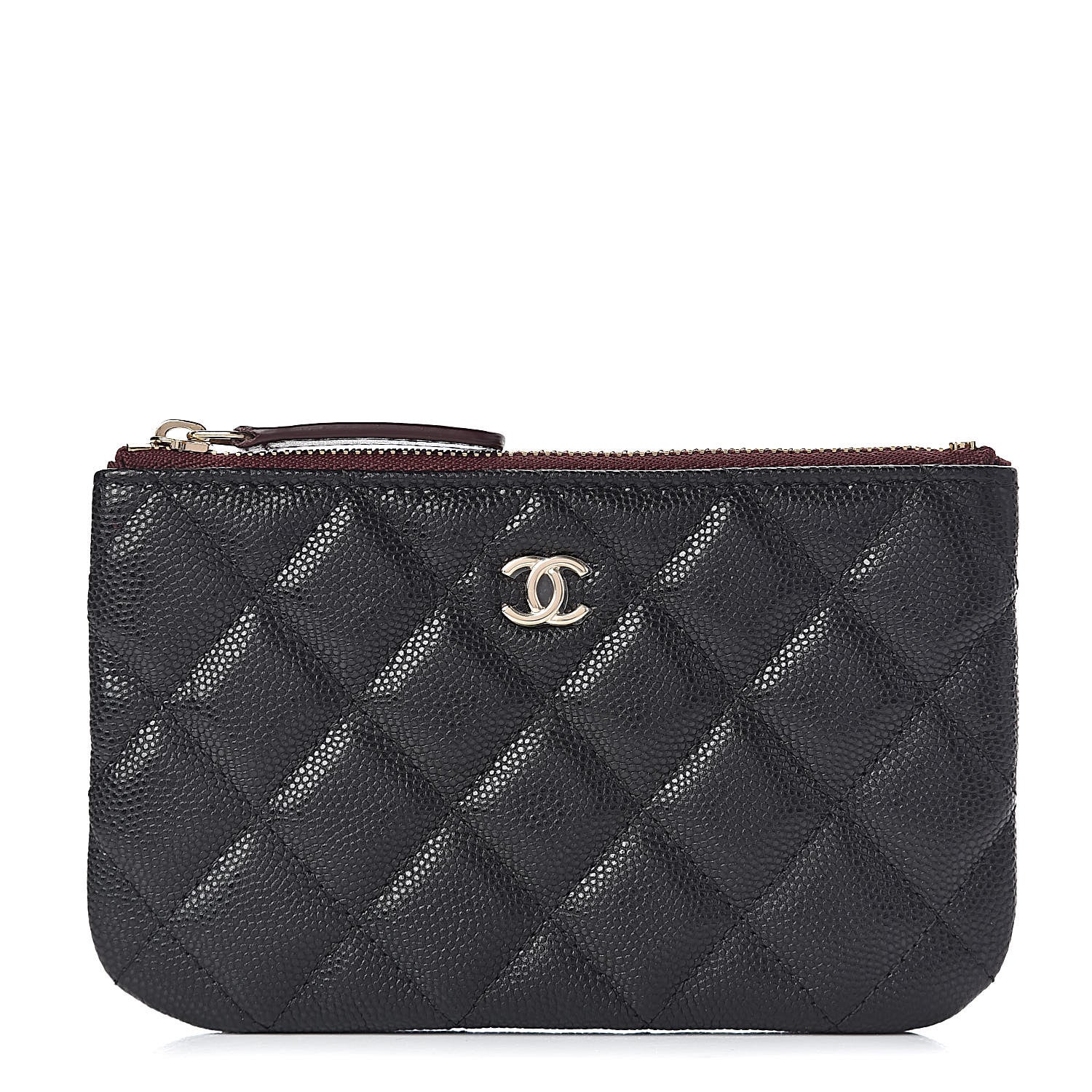 Chanel Caviar Quilted Small Cosmetic Case Black 1 of 8