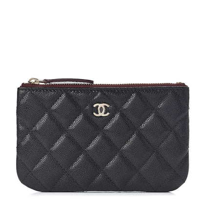 Chanel Caviar Quilted Small Cosmetic Case Black 1 of 8