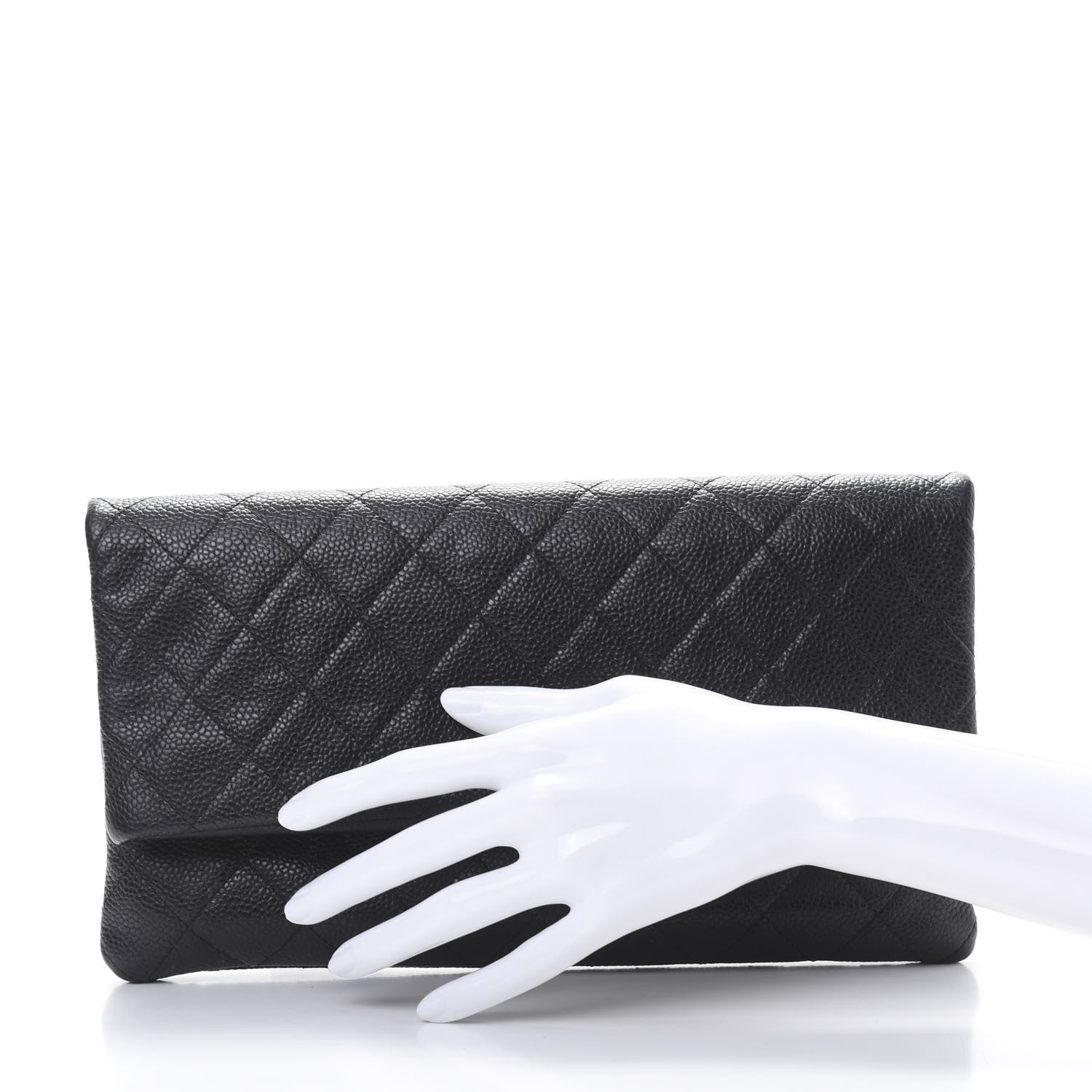 Chanel Caviar Quilted CC Beauty Clutch Black 2 of 10
