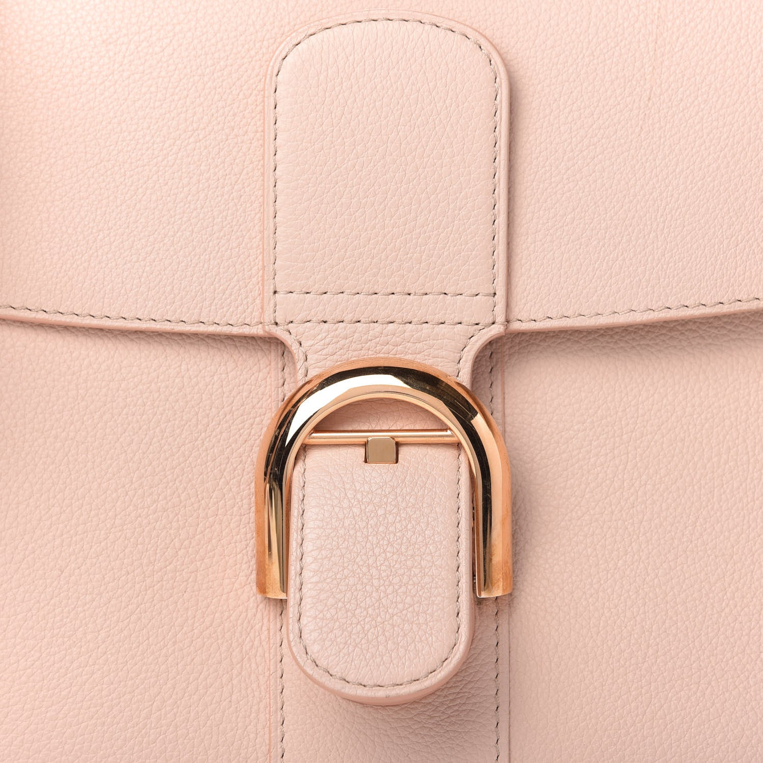 Delvaux Grained Calfskin MM Brillant Satchel Nude 7 of 8