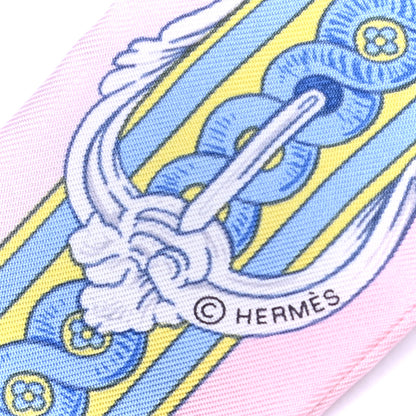 Hermes Silk Bride De Cour Twilly Rose Pale Ciel 3 of 4