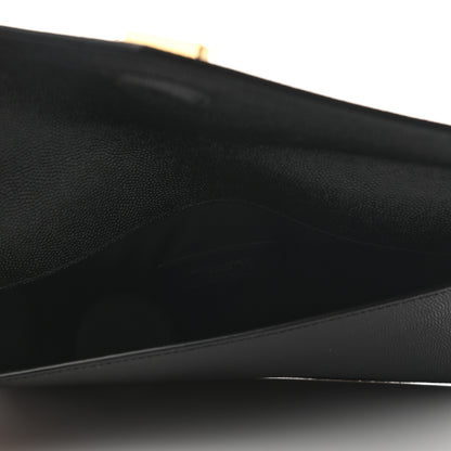 Saint Laurent Grain De Poudre Uptown Pouch Black 5 of 7