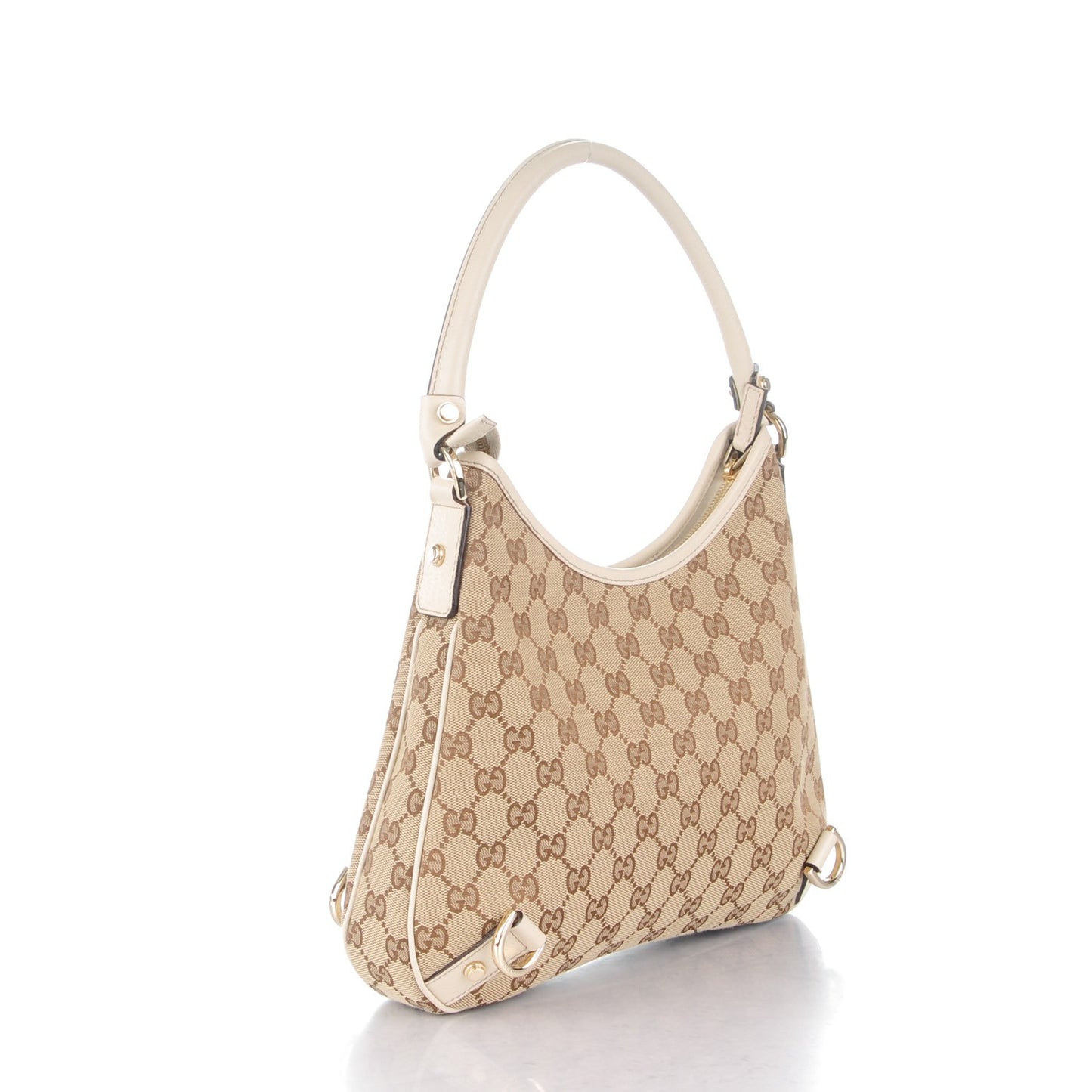 Monogram Medium Abbey D Ring Hobo Off White