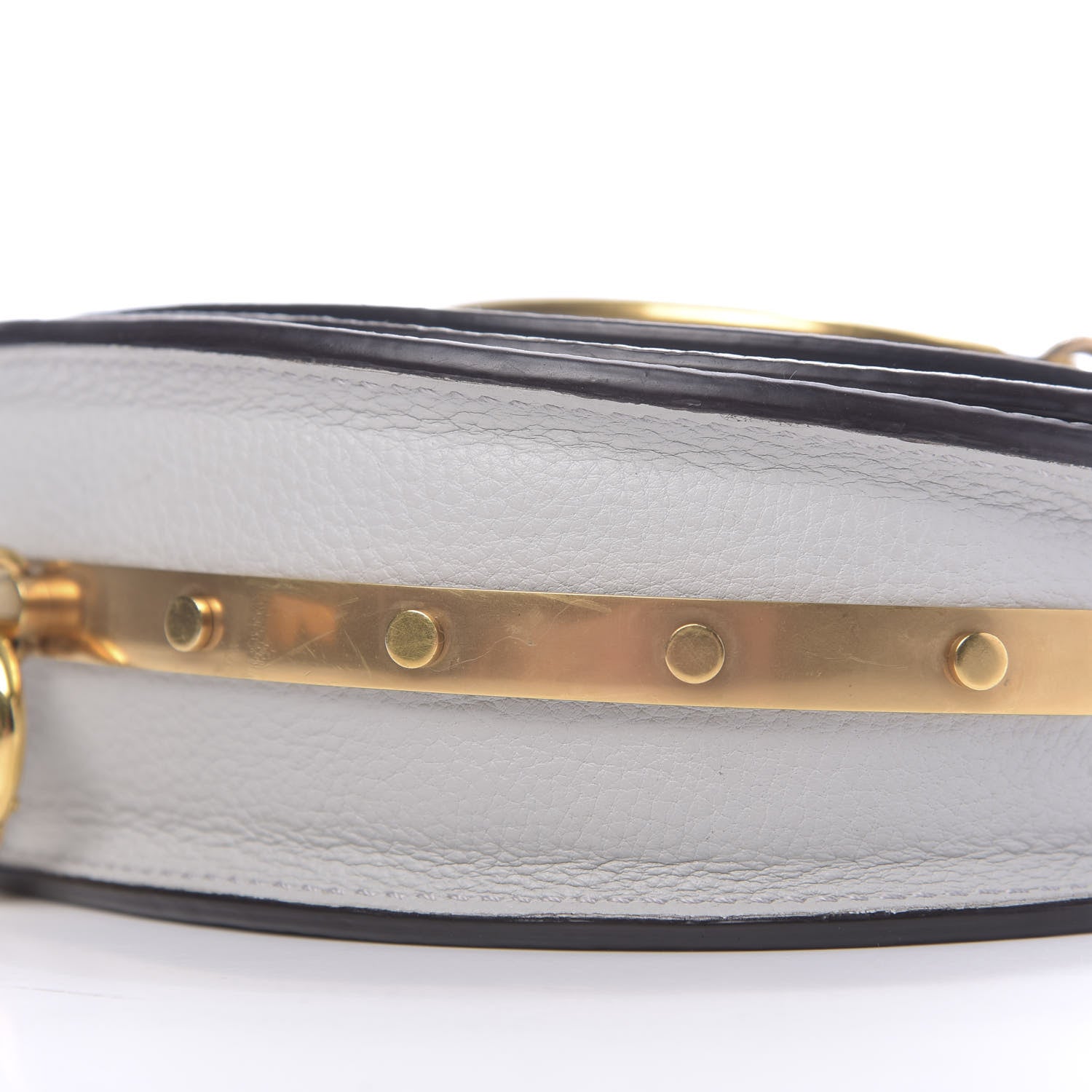 Chloe Calfskin Small Nile Bracelet Minaudiere Bag Airy Grey 8 of 16