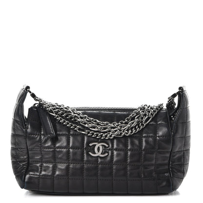Chanel Lambskin Quilted Chocolate Bar Shoulder Bag Black 1 of 7