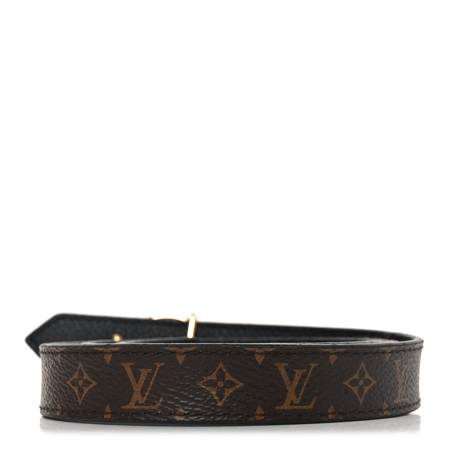 Calfskin Monogram 25mm LV Circle Reversible 80 32 Belt Black