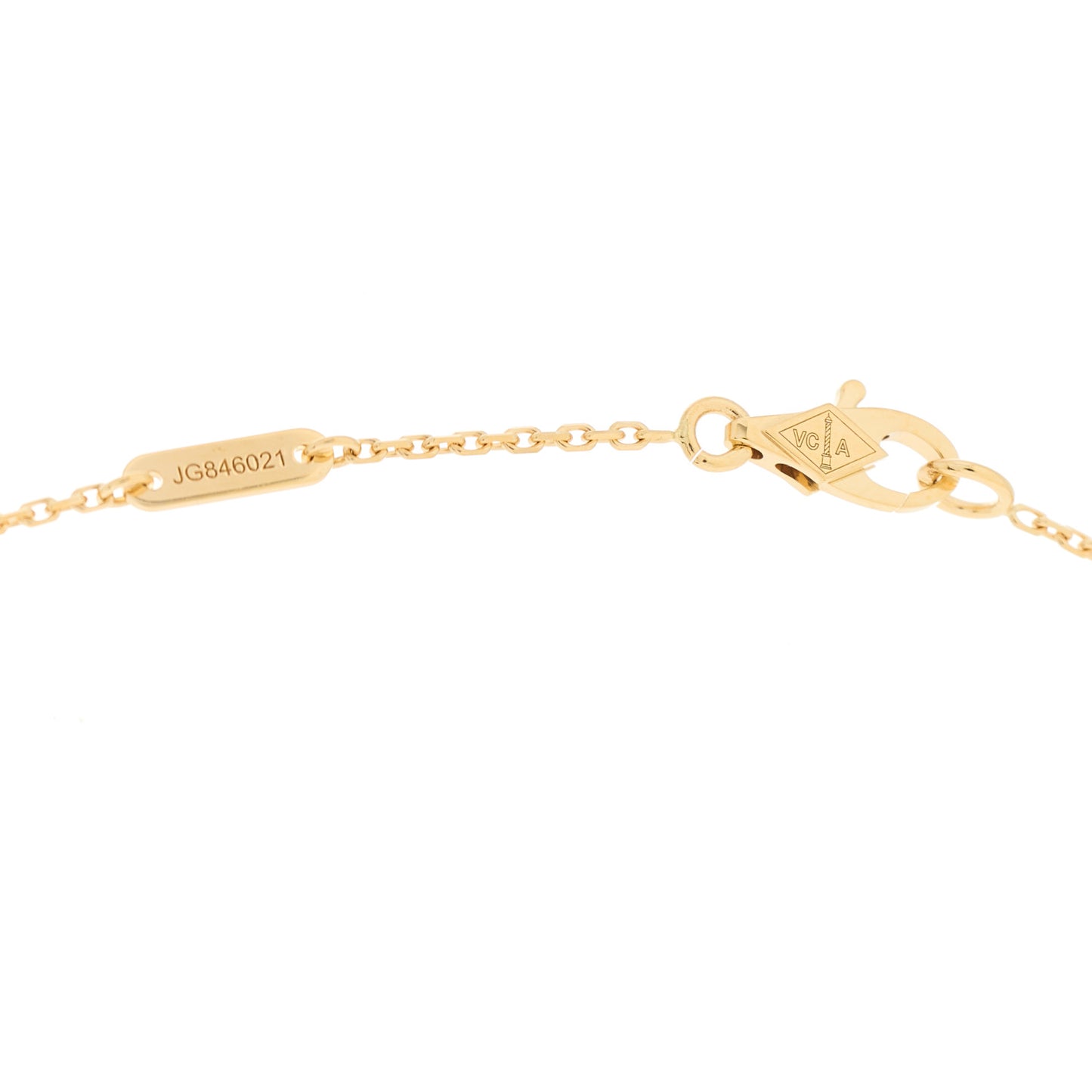 18K Yellow Gold Diamond Mini Frivole Pendant Necklace