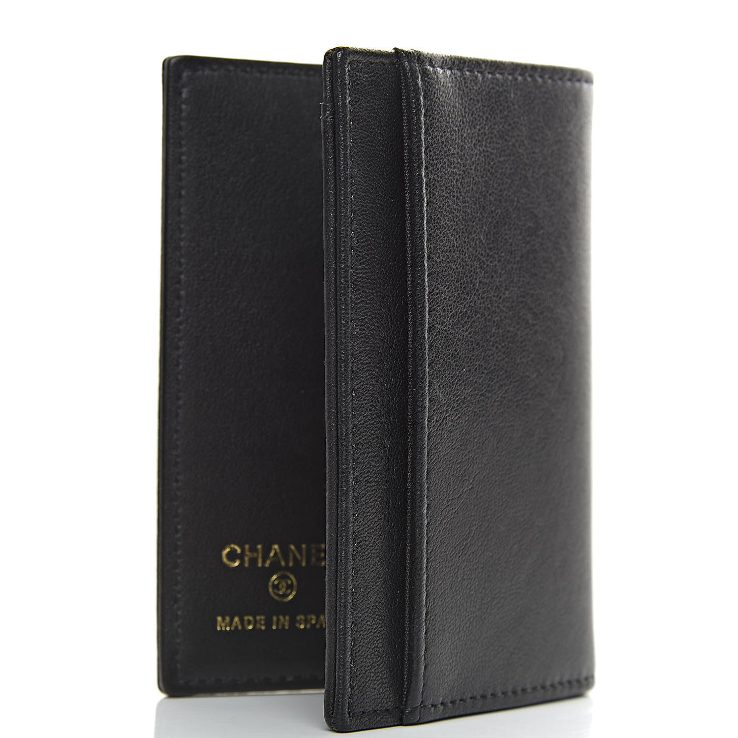 Chanel Lambskin Timeless CC Timeless Card Holder Wallet Black 3 of 9