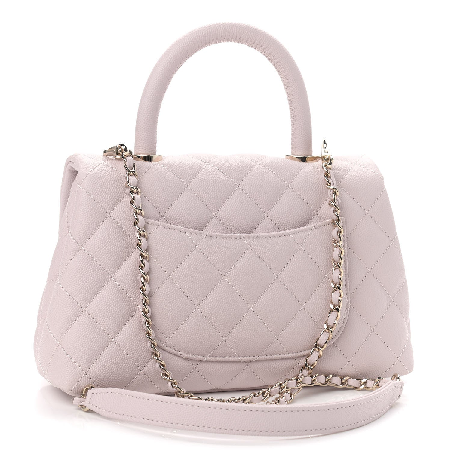 Chanel Caviar Quilted Mini Coco Handle Flap Lilas Lilac 3 of 9