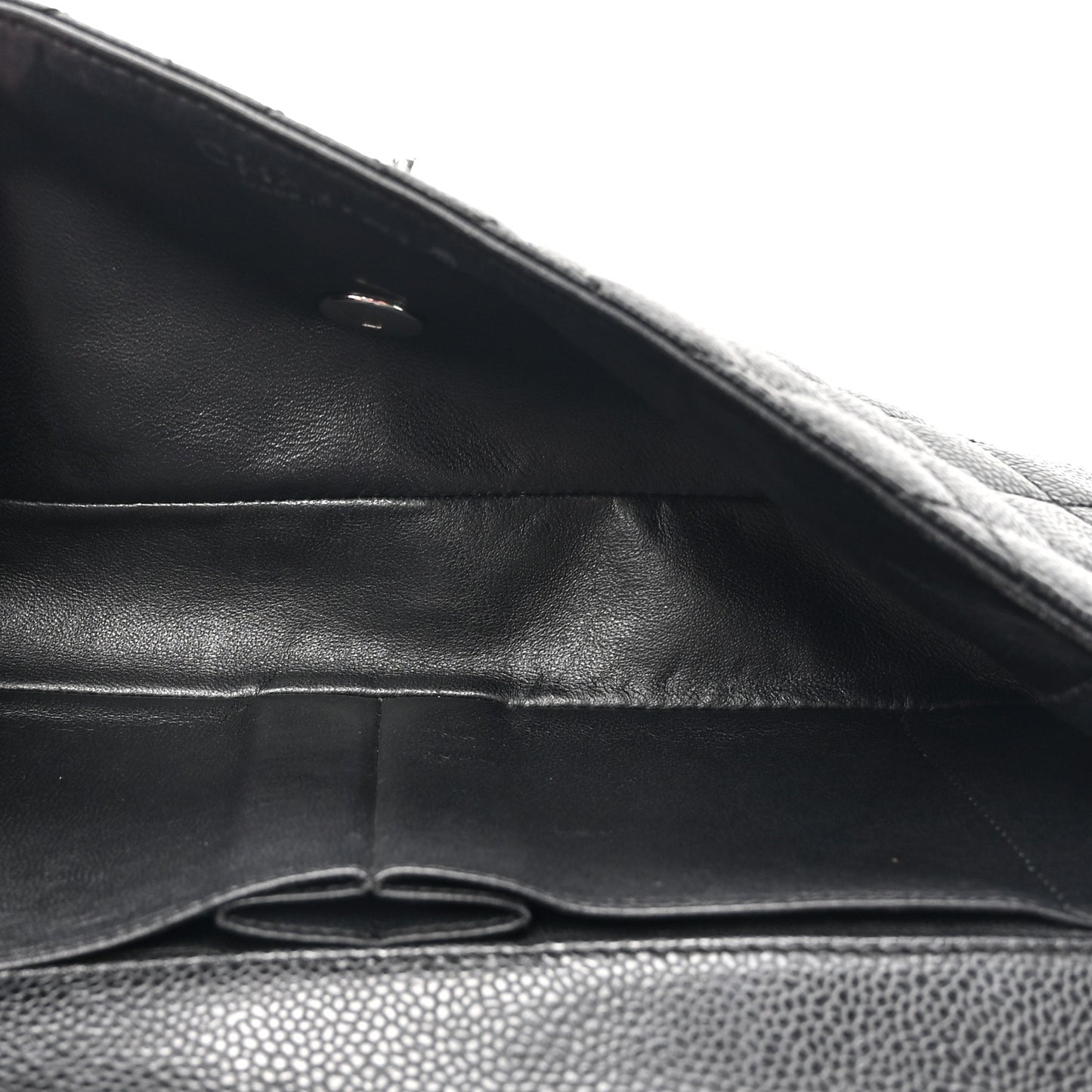 Caviar Quilted East West Flap Black