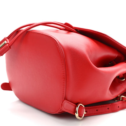 Chanel Lambskin CC Mania Backpack Red 9 of 9