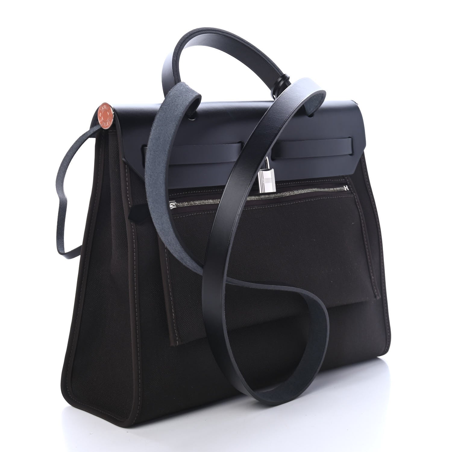 Hermes Toile Vache Hunter Herbag Zip 31 PM Black Ebene 2 of 8