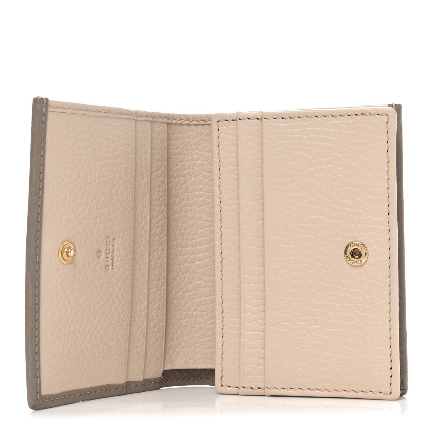 Dollar Calfskin GG Marmont Card Case Box Porcelain Rose