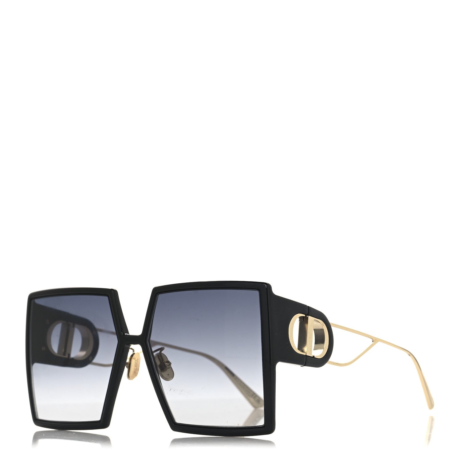Christian Dior Acetate Square 30 Montaigne Sunglasses Black 1 of 8