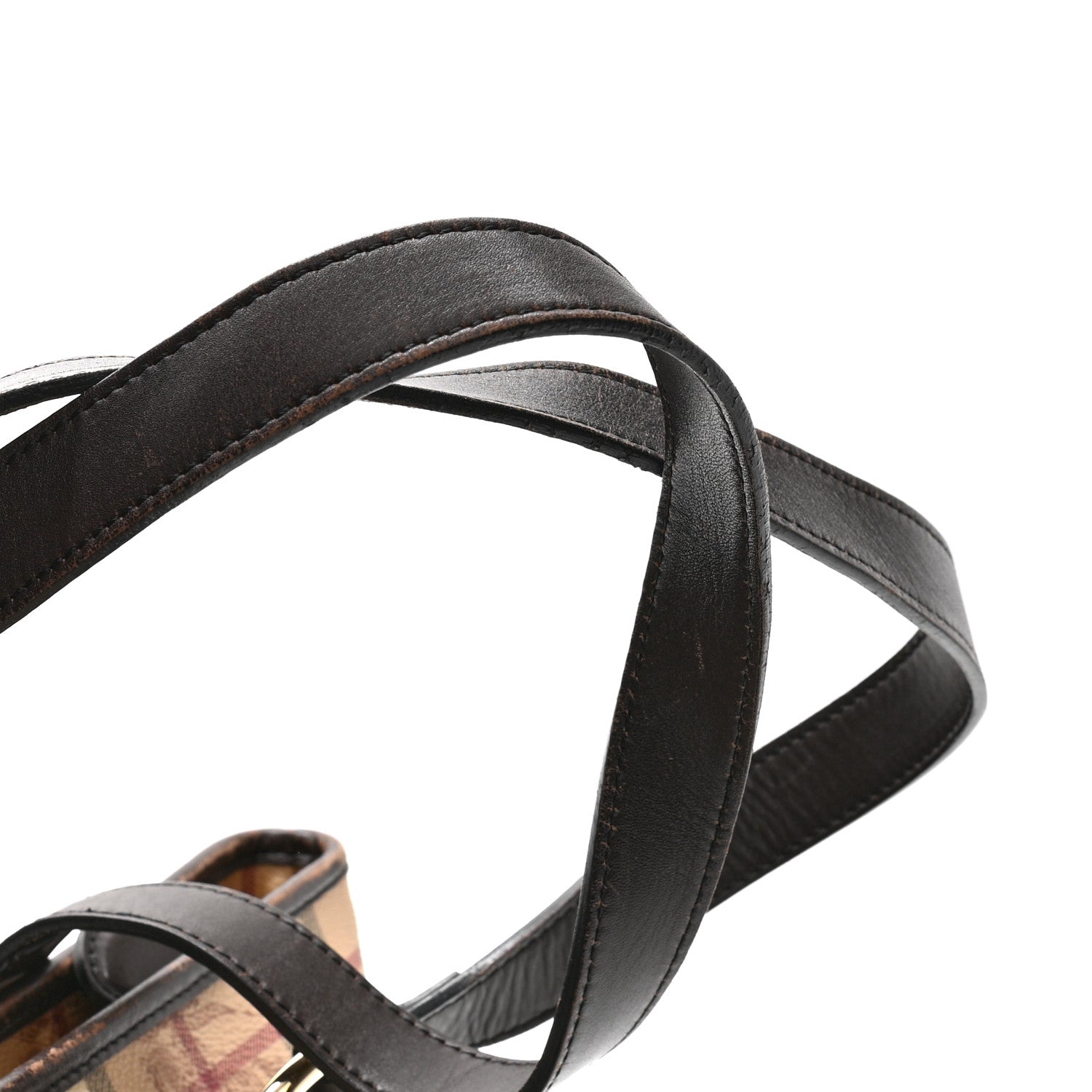 Burberry Haymarket Check Medium Regent Tote Chocolate 13 of 15