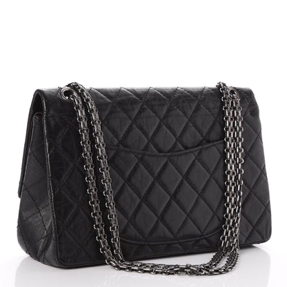 Chanel Aged Calfskin Quilted 2.55 Reissue 226 Flap Black 3 of 7