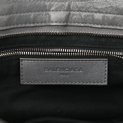 Balenciaga Agneau Silver Metallic Edge Hardware City Gris Cendre 5 of 9