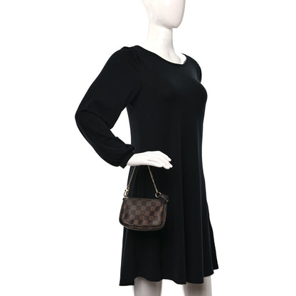 Louis Vuitton Damier Ebene Mini Pochette Accessories 2 of 9