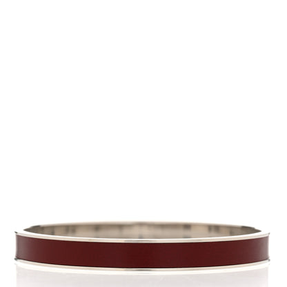 Hermes Enamel Narrow Clic Clac H Bracelet PM Rose Dragee 6 of 11
