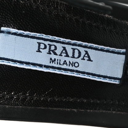 Prada Spazzolato Mary Jane Pumps 39 Black 9 of 15