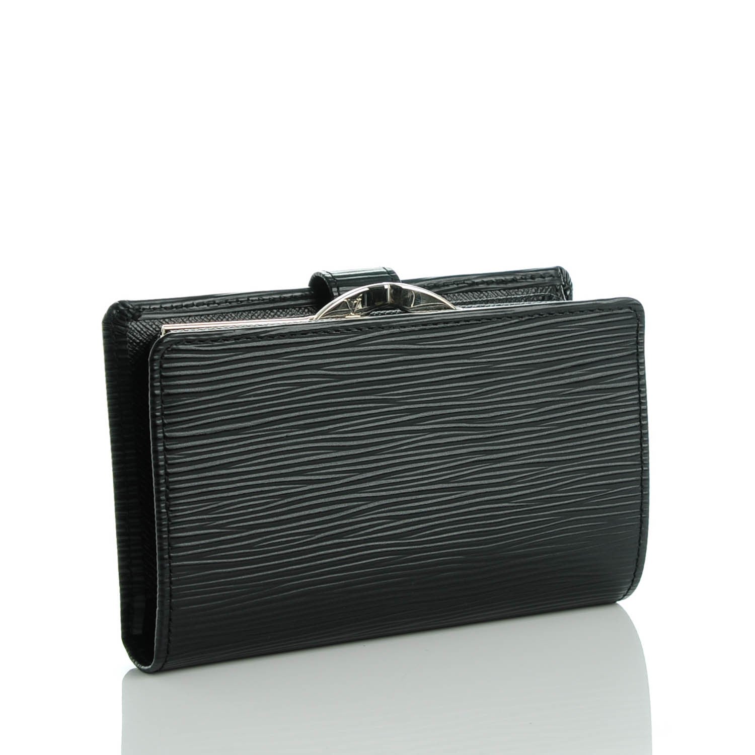 Louis Vuitton Epi French Purse Wallet Black 3 of 7