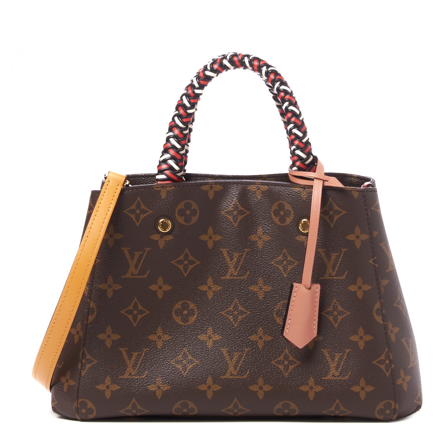 Monogram Braided Montaigne BB Coquelicot Creme Safran Peach