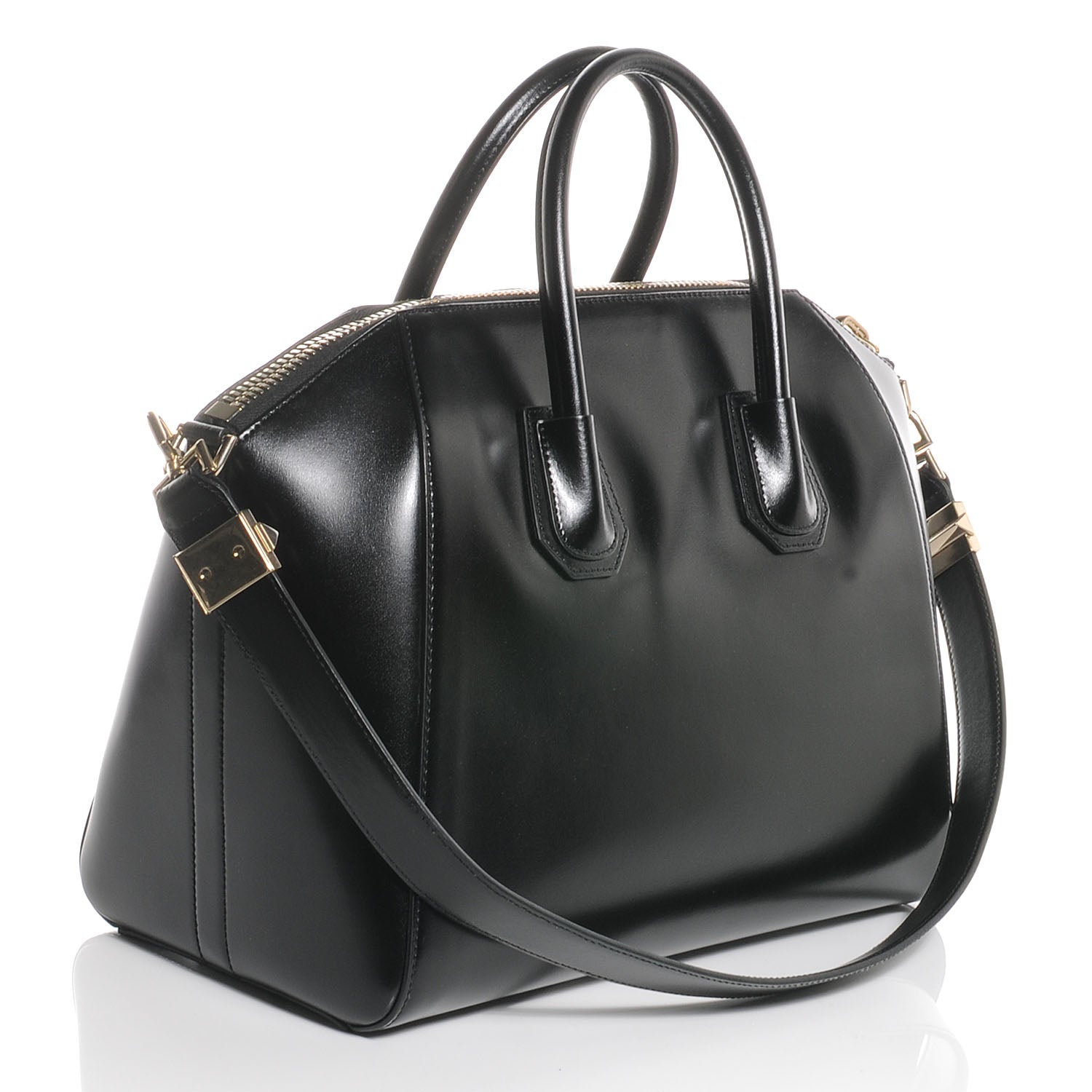 Givenchy Shiny Lord Calfskin Medium Antigona Black 3 of 11