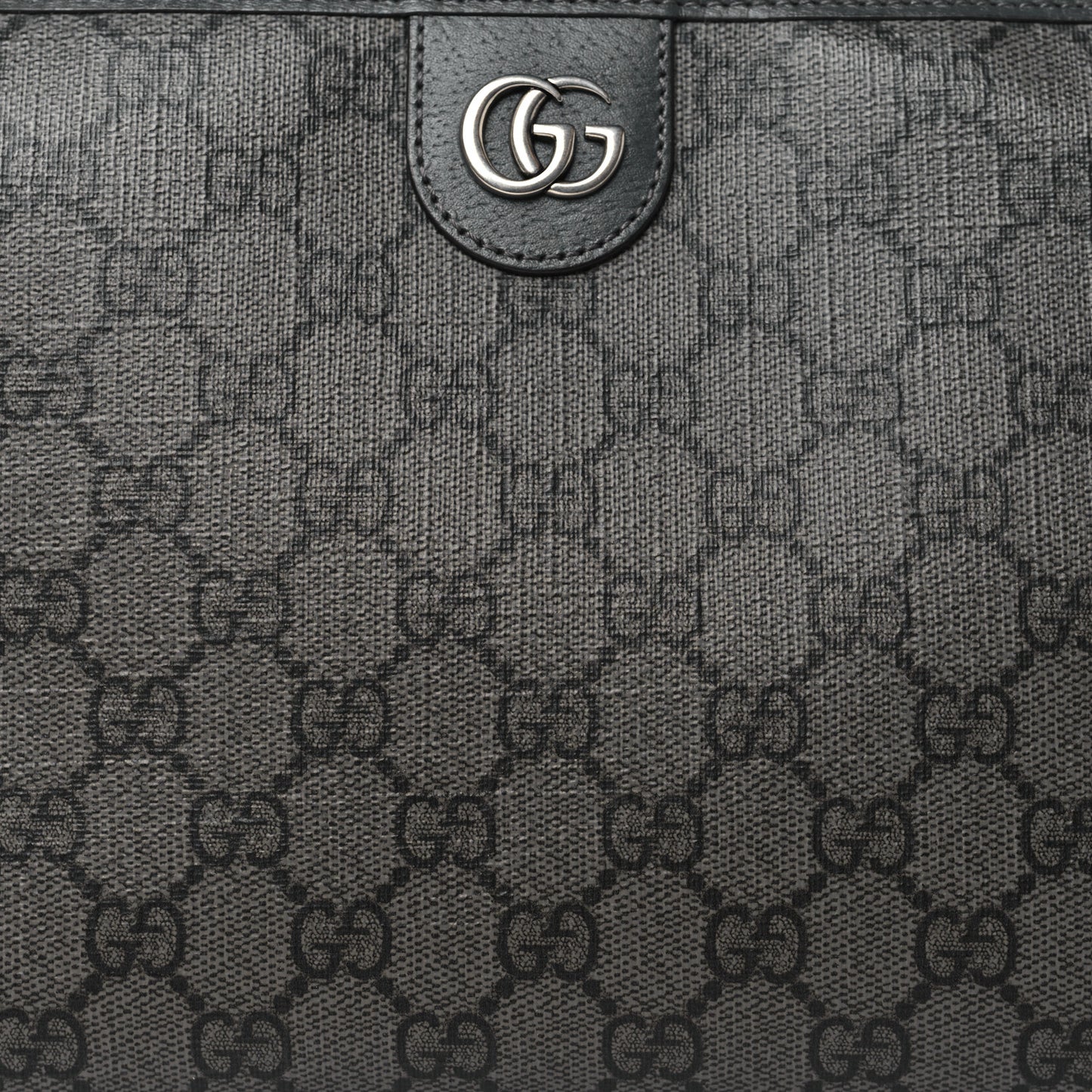 GG Supreme Monogram Ophidia GG Toiletry Case Grey Black