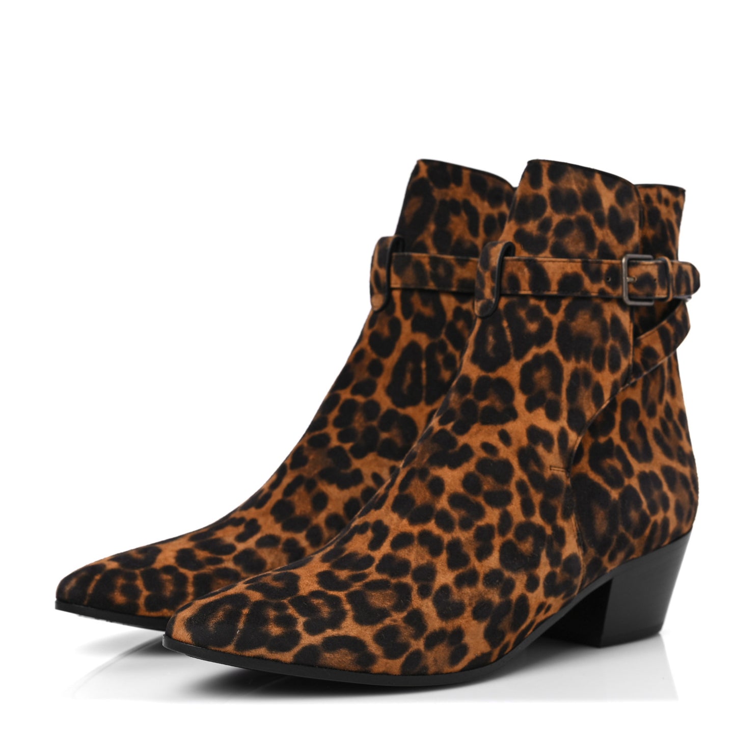 Suede Blake Ankle Boots 38.5 Leopard