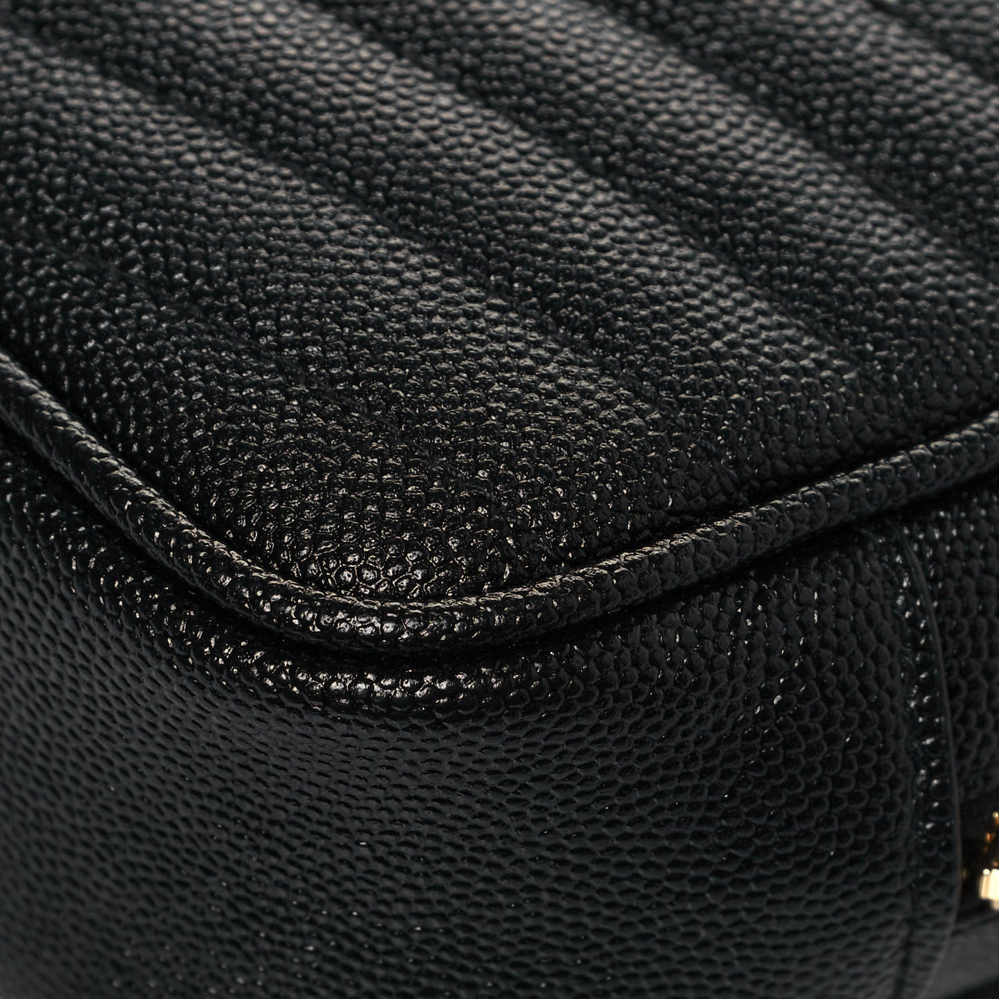 Grain De Poudre Matelasse Monogram Mini Lou Camera Bag Black
