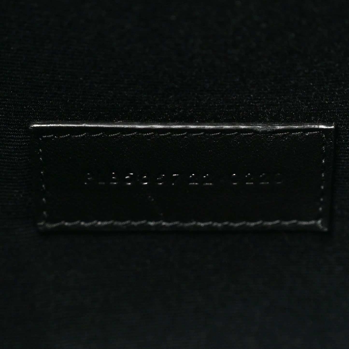 Linen Canvas Rive Gouche Zipped Pouch Black