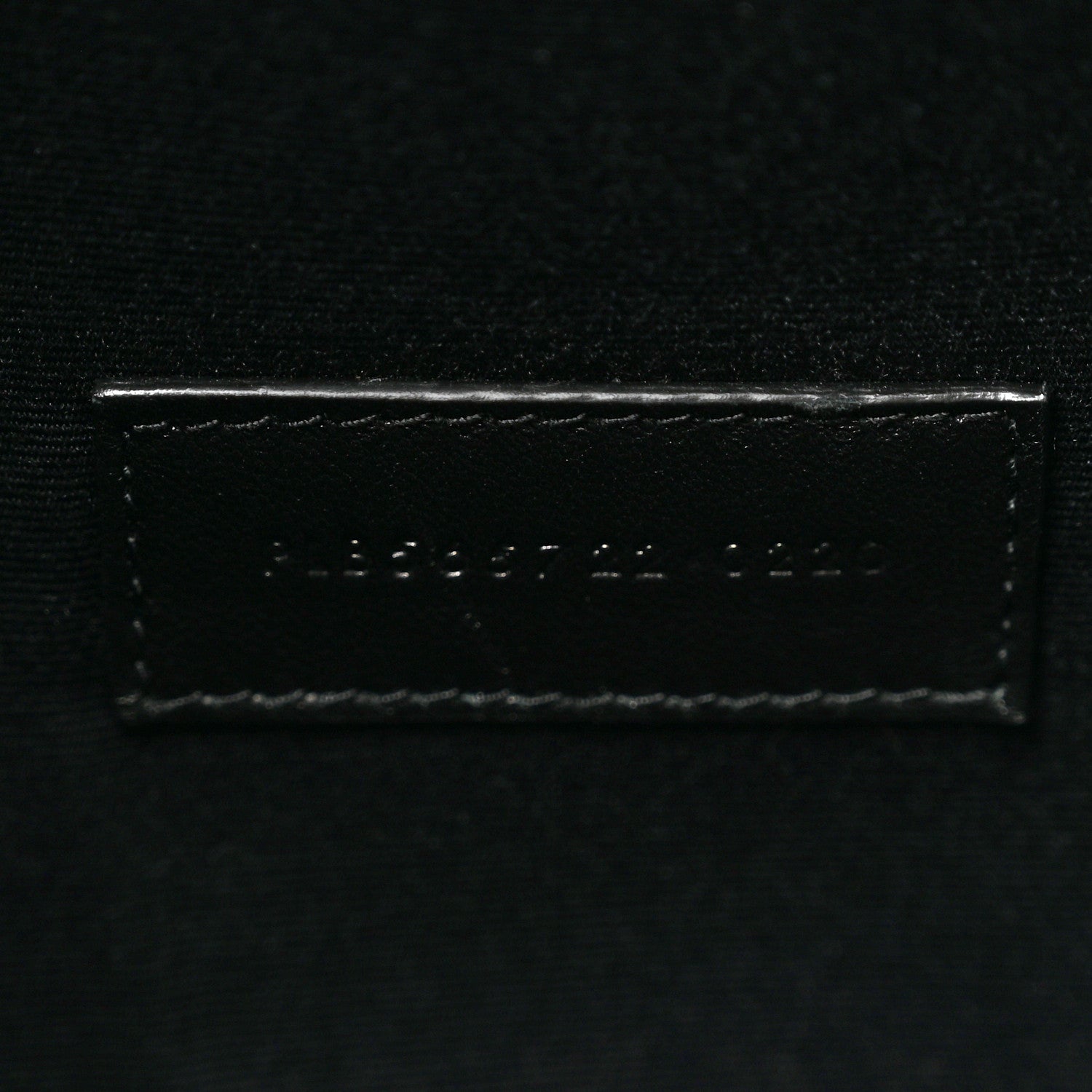Saint Laurent Linen Canvas Rive Gouche Zipped Pouch Black 6 of 9