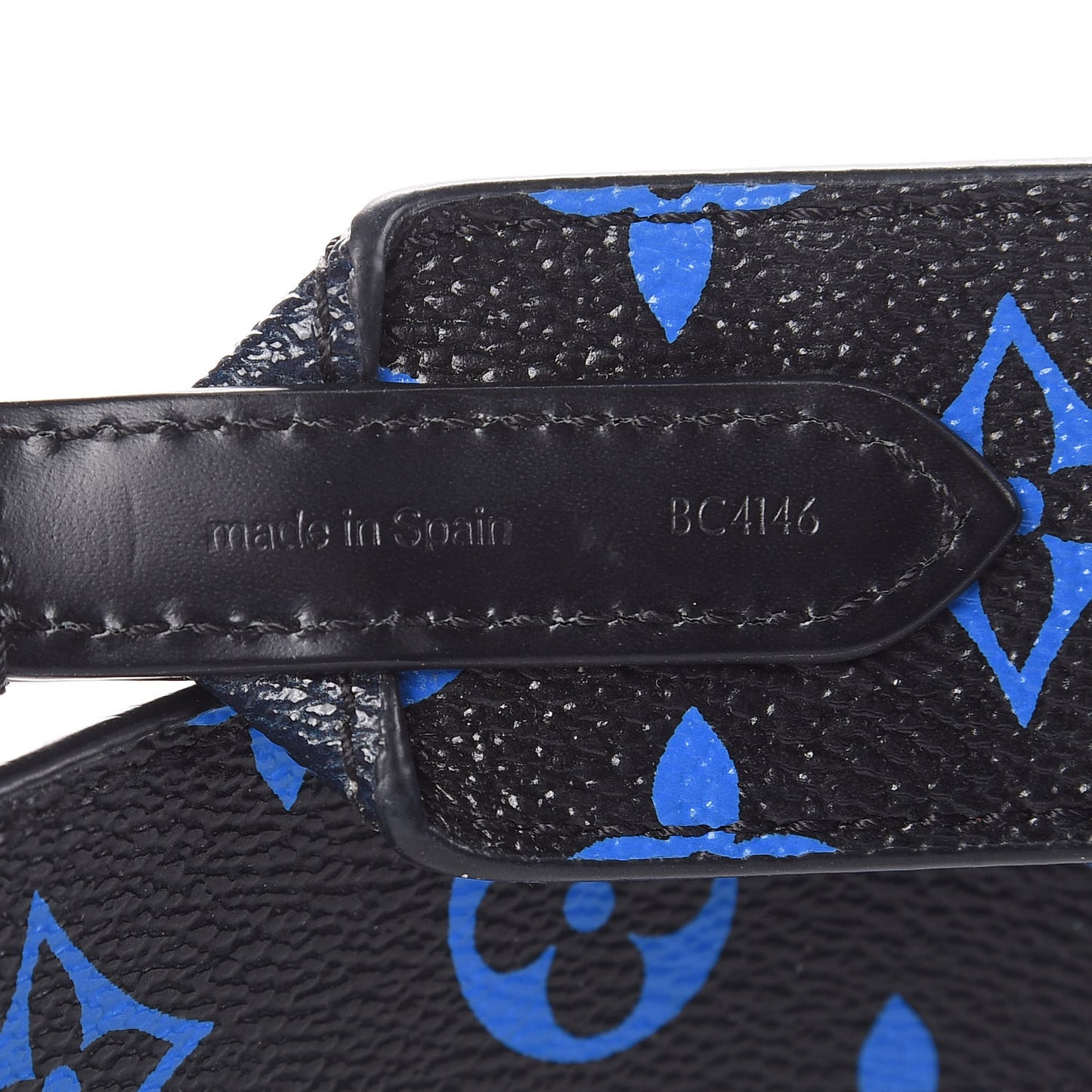 Canvas Bandouliere Shoulder Strap Black Bleu Digital