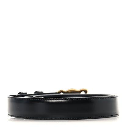 Celine Box Calfskin Medium 25mm Triomphe Belt 80 32 Black 2 of 7