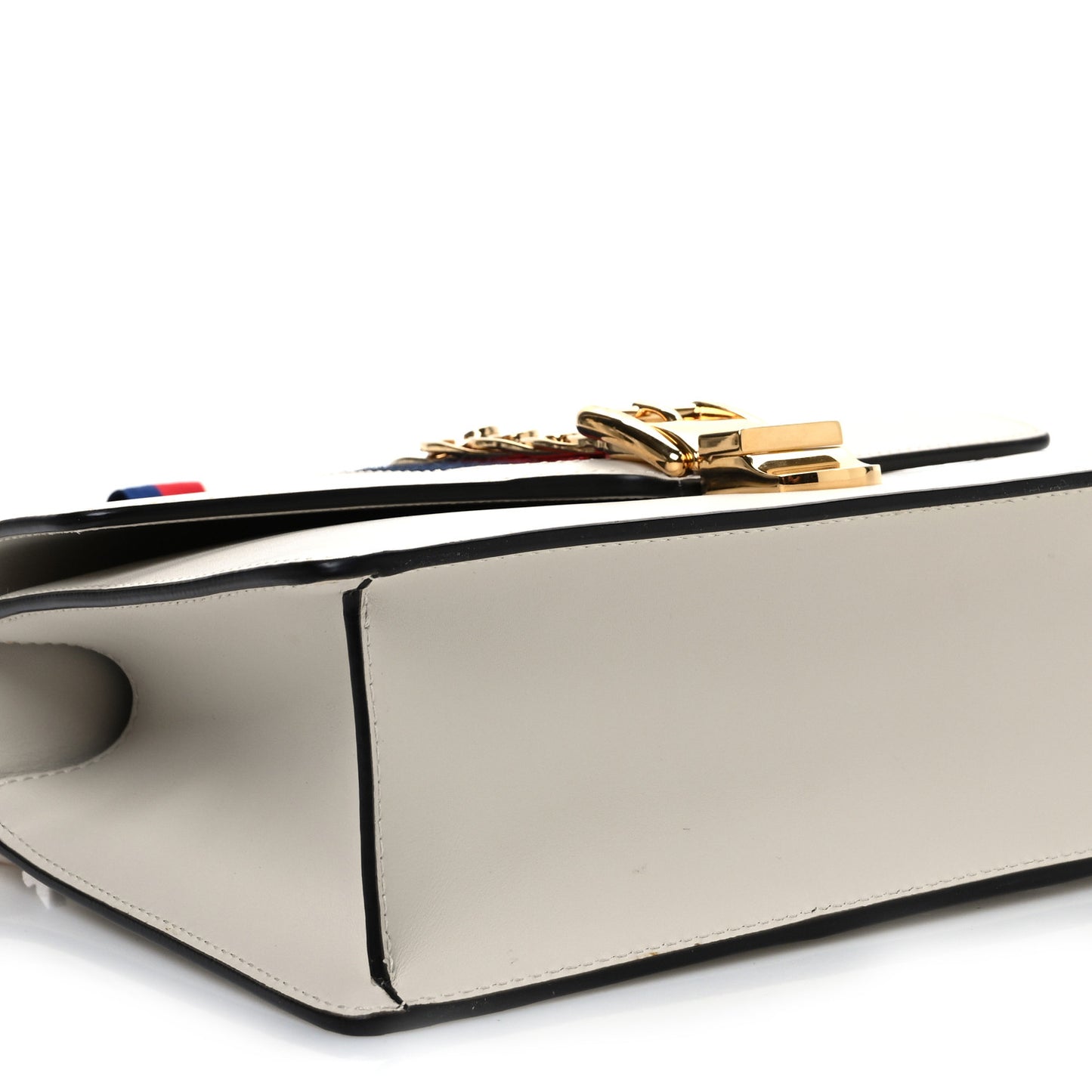 Calfskin Small Sylvie Shoulder Bag Off White