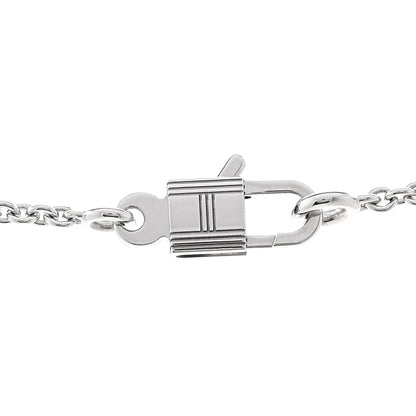 Hermes 18K White Gold Diamond Constance Amulettes Pendant Necklace 6 of 7