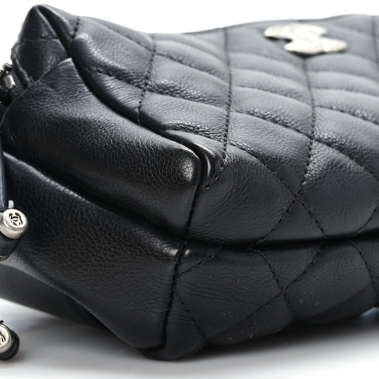 Chanel Calfskin Quilted Waist Bag Black 8 of 9