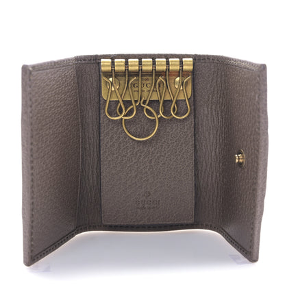 Gucci GG Supreme Monogram Web Ophidia 6 Key Holder Case Beige New Acero 5 of 8